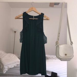 EMERALD FREE PEOPLE MINI DRESS